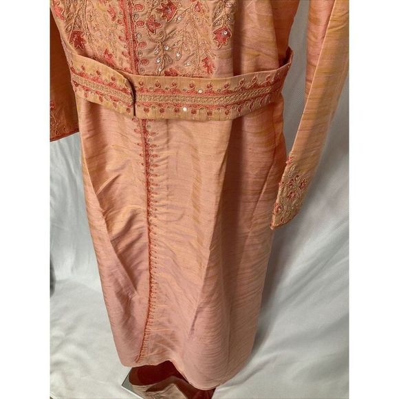 Nwot Kashkha Versatile style two-piece jalabiya Indian wedding outfit orange - Picture 4 of 10